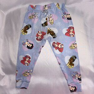 Disney Princesses Pajama PJ Bottoms Soft Comfy Light Blue Girls 2T (No Top!)